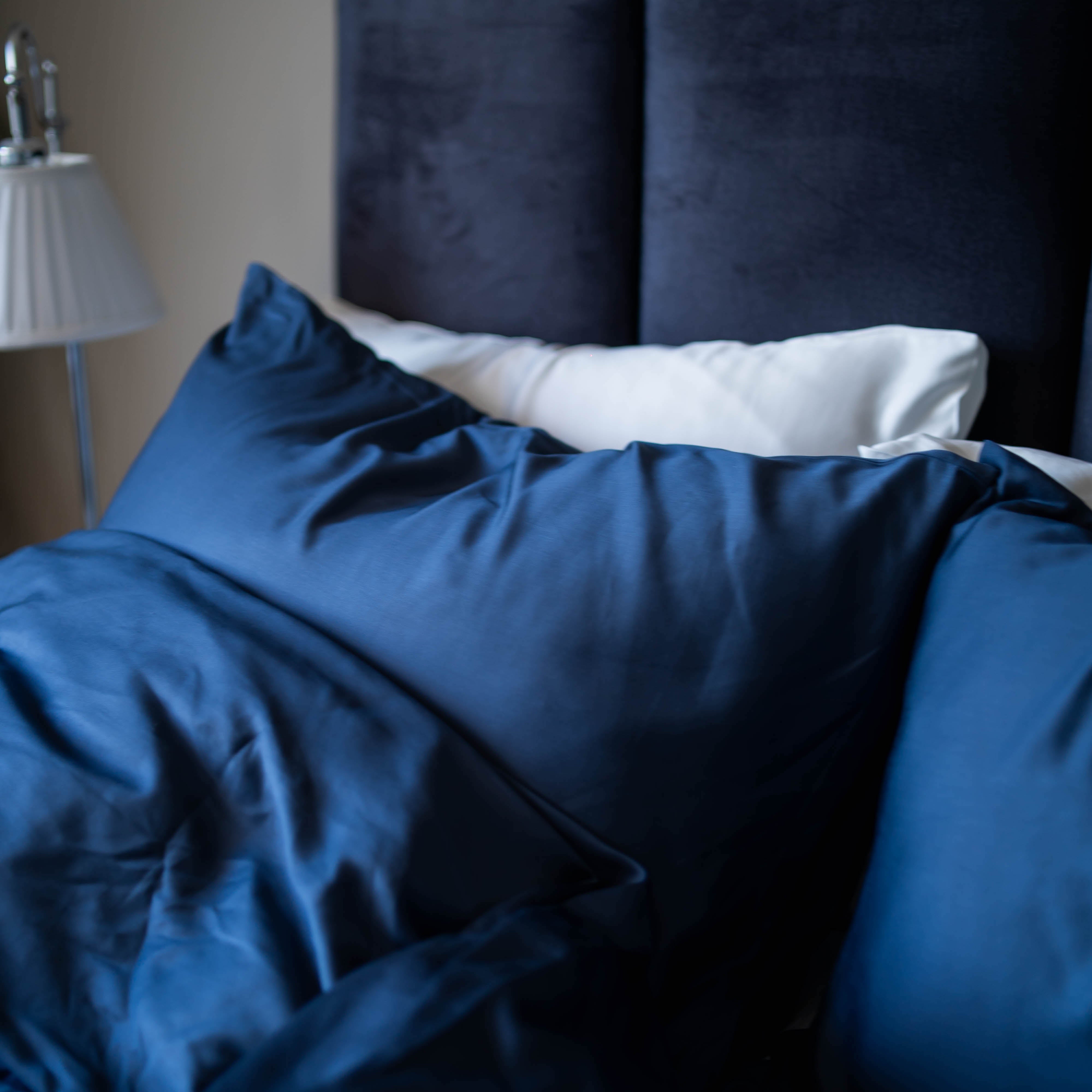 Marineblauw Bamboe Kussensloop