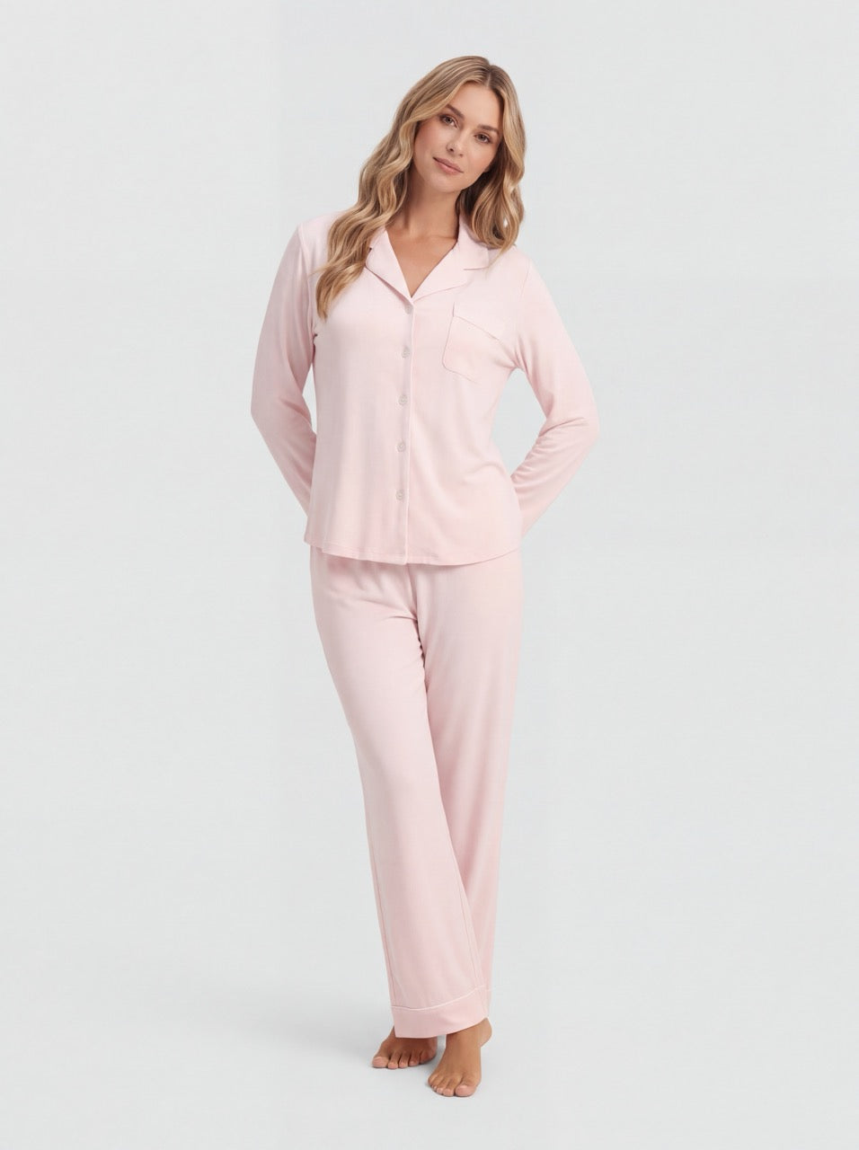 Roze Bamboe Pyjama