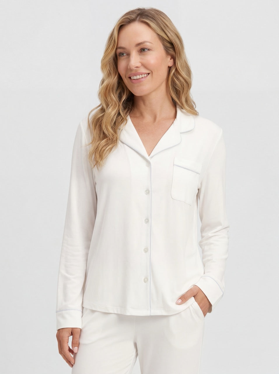 Witte Bamboe Pyjama