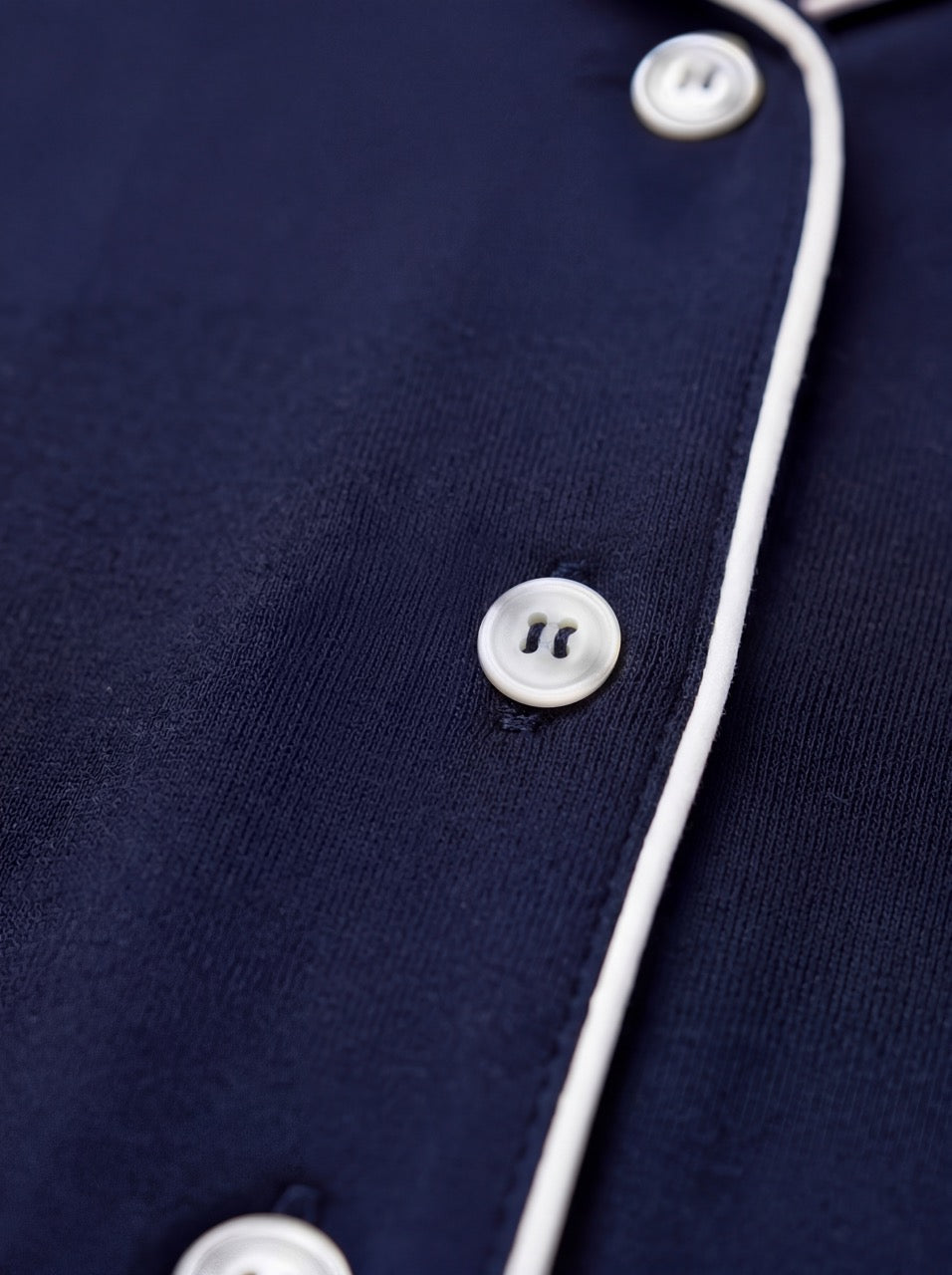 Marineblauwe Bamboe Pyjama