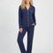 Marineblauwe Bamboe Pyjama